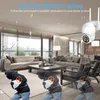 A security camera is shown in a living room setting, with illustrations of burglars being tracked. Voir les images du produit