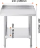 SucceBuy Table de travail 24 x 24 x 26 pouces en acier Voir les images du produit 8