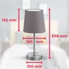 A table lamp with dimensions indicated by red lines and text. Náhled obrázku produktu