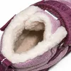 A close-up view of the inside of a winter boot, showing the fluffy lining. Produktbild-Vorschau