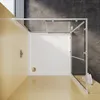 Eck Duschkabine 100x100x195cm Doppel Schiebetür Produktbild-Vorschau 2