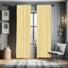 A living room scene with yellow striped curtains covering a window, a chair, and a rug. Anteprima dell’immagine prodotto