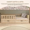 Crazy Pine Letto per bambini con cassetto 90x190 cm - Letto Anteprima dell’immagine prodotto 4