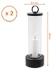 Outdoor LED Kerze im Glas batteariebetrieben mit Flammen Produktbild-Vorschau 2