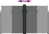 A retractable side awning is shown in a neutral setting. Produktbild-Vorschau