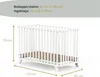 GEUTHER Kinderklappbett Mayla | 60 × 120 cm | Faltbares Produktbild-Vorschau 8