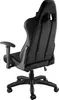 A black gaming chair is shown from a rear-diagonal angle against a white background. Produktbild-Vorschau
