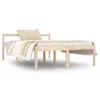 vidaXL Seniorenbett 140x190 cm Massivholz Kiefer Produktbild-Vorschau 1