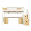 Hoogslaper 90 x 200 cm, Kleur wit en naturel, Massief hout Productafbeelding-voorbeeld 15