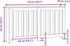 vidaXL Copriradiatore nero effetto rovere 149 x 20 x 82 cm Anteprima dell’immagine prodotto 8