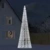 vidaXL Choinka LED na maszt 1534 diody LED zimna biel 500 Podgląd zdjęcia produktu 2