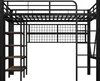 Flieks Patrová postel 90x200cm s věšákem na šaty a policí, Náhled obrázku produktu 10