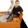 Sabbiera in legno Baby Mix con copertura e panchine 120x120 Anteprima dell’immagine prodotto 6
