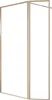 Duschwand gold Marwell Walk In Dusche Golden Frame Produktbild-Vorschau 1