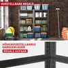 H160cm 5-Etagen Metallregal 650kg Tragkraft,Industrielles Produktbild-Vorschau 6