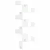 A white, multi-tiered corner shelf unit against a white background. Anteprima dell’immagine prodotto