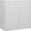 vidaXL Skrinka svetlosivá a modrá 90x45x92,5 cm Oceľ Náhľad obrázku produktu 3