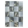 Kurzflor Teppich Wohnzimmer Gelb 140x200 Rechteck Kariertes Produktbild-Vorschau 3