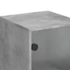 Beistellschrank mit Glastür Betongrau 35x37x100 cm Produktbild-Vorschau 9