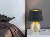 Keramik Tischleuchte LUXOR 35cm, Stofflampenschirm Produktbild-Vorschau 1