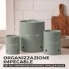 KOOK TIME Porta patate, cipolle e aglio, set da 3, rotondi, Anteprima dell’immagine prodotto 4