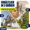 MASKO® Leiter Aluminium 6in1 Mehrzweckleiter Anlegeleiter Produktbild-Vorschau 8