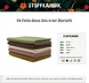 Bündchenstoff 5er Set Naturtöne Bio Schlauchware Bündchen Produktbild-Vorschau 3