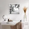 Poster - Poster ohne Rahmen - Monochrom Strand Wolken - Produktbild-Vorschau 5