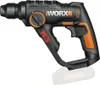 A black and orange cordless hammer drill with a battery pack attached, shown against a white background. Produktbild-Vorschau