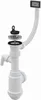 Spültisch Siphon mit Überlauf Spülmaschine Edelstahl Gitter Produktbild-Vorschau 1