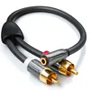 deleyCON 0,2m Audio Adapter - 3,5mm Klinken Buchse zu 2x Produktbild-Vorschau 2