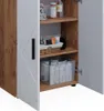 Meuble salle de bain Vicco Irma Blanc brillant/Chêne doré Voir les images du produit 6