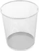 A white mesh waste bin with a solid gray base. Produktbild-Vorschau
