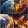 Bild auf Leinwand - Leinwandbild - Universum Erde Feuer Produktbild-Vorschau 8