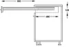 Hailo Ausziehtisch Rapid 60 Edelstahl 561x490x120 mm Produktbild-Vorschau 7