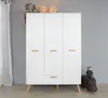 trendteam Babyzimmer Kleiderschrank Mats Weiß Melamin 130 x Produktbild-Vorschau 4