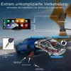 Diagram showing the installation and connection of a car dashcam and rearview camera system. Produktbild-Vorschau