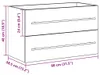 vidaXL Waschbeckenunterschrank Artisan-Eiche 80x38,5x48 cm Produktbild-Vorschau 8