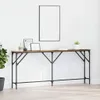vidaXL Konzolový stolík staré drevo 180 x 23 x 75 cm Náhľad obrázku produktu 2