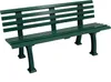 Gartenbank SYLT 3-Sitzer Länge 1500 mm, grün Produktbild-Vorschau 7