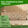 TTL GARDEN Kaminholzregal L 300x36x116cm Schwarz mit Produktbild-Vorschau 6