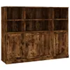 vidaXL Highboards 3 Stk. Räuchereiche Holzwerkstoff -  Produktbild-Vorschau 3