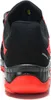 The back view of a black and red safety shoe. Produktbild-Vorschau