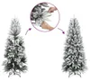 vidaXL Künstlicher Weihnachtsbaum Beschneit 150 cm PVC&PE Produktbild-Vorschau 6