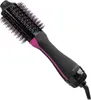 A black and pink Revlon hair dryer brush is shown against a white background. Podgląd zdjęcia produktu