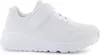 A white children's sneaker is shown in a studio shot against a white background. Produktbild-Vorschau