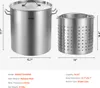 Pentola per zuppa VEVOR in acciaio inox, pentola di grande Anteprima dell’immagine prodotto 7