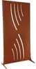 Sichtschutzwand floraworld Wellen Corten 90 x 180 cm rost Produktbild-Vorschau 3