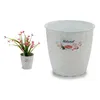 Blumentopf Stefanplast Weiß Kunststoff (14 x 12,5 x 14 cm) Produktbild-Vorschau 7