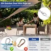 Solidchoice – Sada ocelových lan o délce 35 metrů s oky Náhled obrázku produktu 4